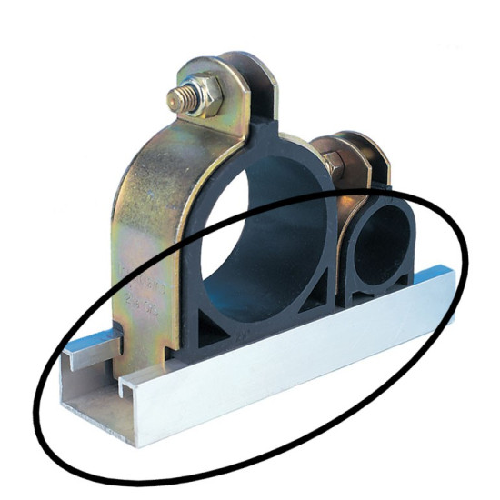 ALUMINUM CHANNEL (1m) for INSULCLAMP/QPC ALUMINUM CHANNEL (1m) for INSULCLAMP/QPC, BBJ