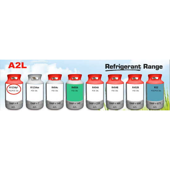 Refrigerant R1234yf , (Kg) Refrigerant -R1234yf