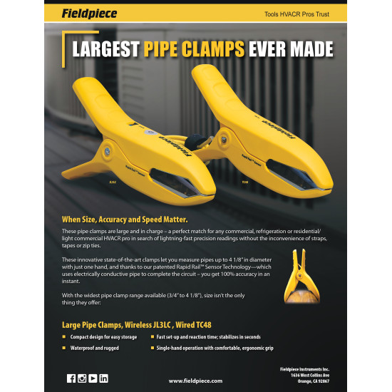 TC48 – Large Pipe Clamp TC48 – Large Pipe Clamp, FIELDPIECE