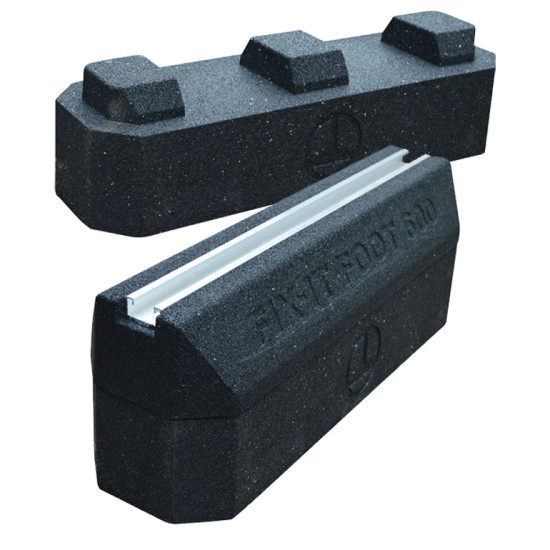 Fastening system floor FIX-IT-FOOT 400mm, with channel "medium"