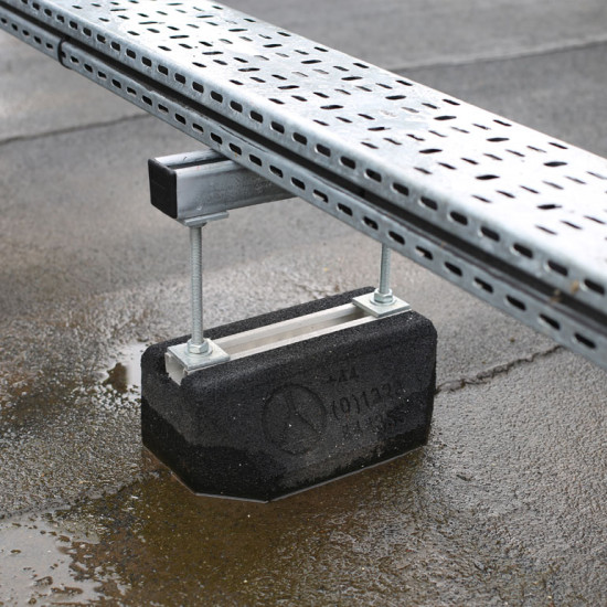 Fastening system floor FIX-IT-FOOT 400mm, with channel "medium"
