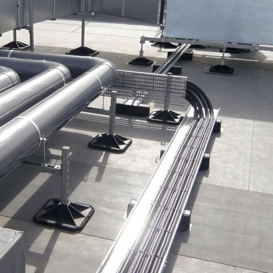 Fastening system floor FIX-IT-FOOT 400mm, with channel "medium"