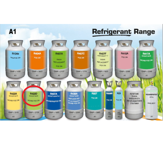 refrigerant-422d Refrigerant R422D, (kg)