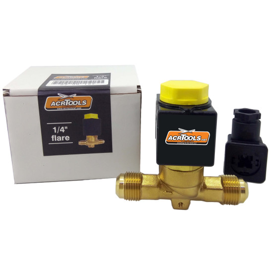 MAGNETIC VALVE 1/4",FLARE,220V "ACRTOOLS" MAGNETIC VALVE 1/4",FLARE,220V "ACRTOOLS"