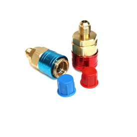 QC-12 Low Side Quick Coupler single package brass r134a refrigerant quick coupler for air conditioner ACRTOOLS