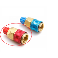 QC-12 High Side Quick Coupler single package brass r134a refrigerant quick coupler for air conditioner ACRTOOLS