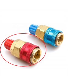 QC-12 High Side Quick Coupler single package brass r134a refrigerant quick coupler for air conditioner ACRTOOLS