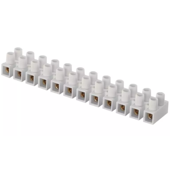 Terminal block x12 1.5-4mm,5Amm white Terminal block x12 1.5-4mm,5Amm white