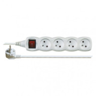 Power Strip 1,5m, 4 sockets white
