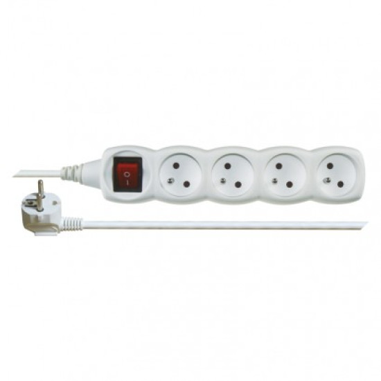Power Strip 1,5m, 4 sockets white Power Strip 1,5m, 4 sockets white