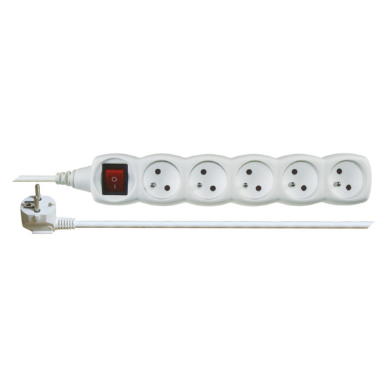 Power Strip 1,5m, 5 sockets white Power Strip 1,5m, 5 sockets white