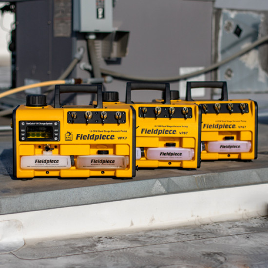 ΑΝΤΛΙΑ ΚΕΝΟΥ VP833EU, 8CFM, (225lt/min), 3/4Hp, 15mic, 230/110VAC DC Inverter, ATEX (A3), FIELDPIECE