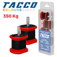 RED VIBRATION DAMPERS TACCO – FOR CONDENSERS UP TO 350 KG Vecamco