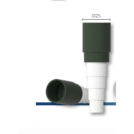 CONDENSATION CONNECTION SOFT-RIGID CCSR25mm GREEN VECAMco