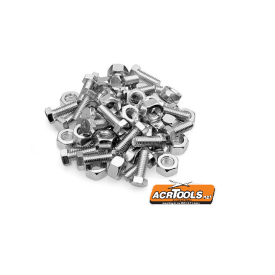 SCREWS and NUTS, 5/16" (M8) in (100 pcs) ACRTOOLS...