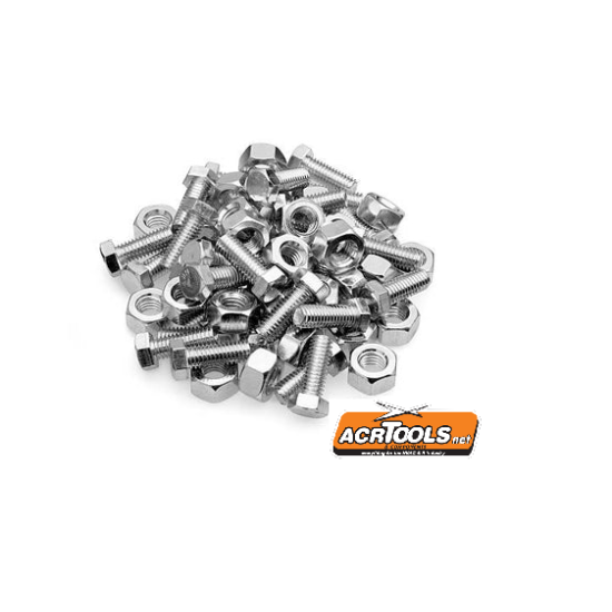 SCREWS and NUTS, 5/16" (M8) in (100 pcs) ACRTOOLS... SCREWS and NUTS, 5/16" (M8) in (100 pcs) ACRTOOLS...