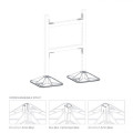 Fastening system ''H-FRAME'' 305x305x75mm SMALL, BBJ