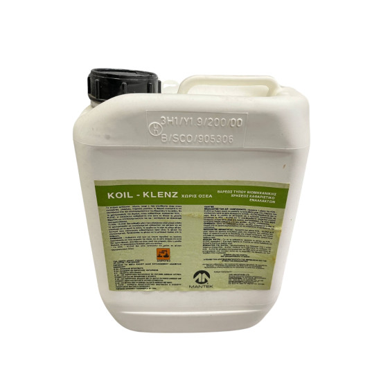 CHEMICAL-LIQUID-KOIL-KLENZ-MANTEK-5lt CHEMICAL-LIQUID-KOIL-KLENZ-MANTEK-5lt