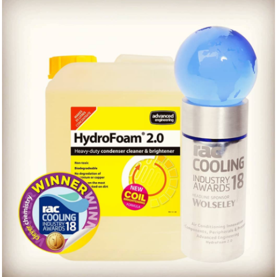 HydroFoam 2.0 5L, ΚΑΘΑΡΙΣΤΙΚΟ & ΓΥΑΛΙΣΤΙΚΟ "ΒΑΡΕΩΣ ΤΥΠΟΥ" για ΣΥΜΠΥΚΝΩΤΕΣ A/C & R Αdvanced HydroFoam 2.0 5L, ΚΑΘΑΡΙΣΤΙΚΟ & ΓΥΑΛΙΣΤΙΚΟ "ΒΑΡΕΩΣ ΤΥΠΟΥ" για ΣΥΜΠΥΚΝΩΤΕΣ A/C & R Αdvanced