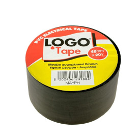 ΤΑΙΝΙΑ ΚΛΙΜΑΤΙΣΤΙΚΟΥ PVC , ΜΕ ΚΟΛΛΑ , ΜΑΥΡΗ , 20m , LOGO ...