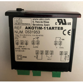 THERMOSTAT  ΑΚΟΤΙΜ - 11 ARTEB -HACCP,-50/+99,al+buz230V OFFcyDl "AKO"