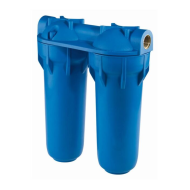 DOUBLE SUPPLY FILTER CASE (2P) PP,10"#2.5#1/2"