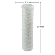 FILAMENT FILTER 10", 10microns for central supply CASE ...