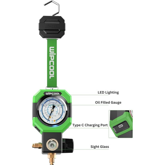 SINGLE VALVE MANIFOLD GAUGES MG-1L/H, WIPCOOL SINGLE VALVE MANIFOLD GAUGES MG-1L/H, WIPCOOL