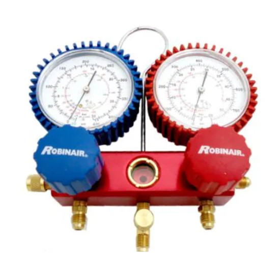 Manifold-GAUGE-RA41132E-R32/410a-protection-ROBINAIR Manifold-GAUGE-RA41132E-R32/410a-protection-ROBINAIR