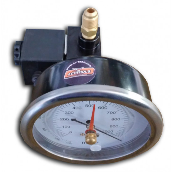 MAGNETIC VALVE & VACUUM GAUGE SET ACR-S2, to R410a, ACRTOOLS