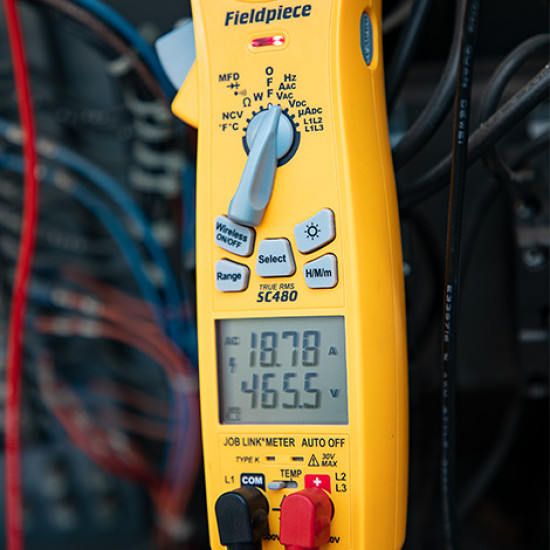 SC480 Wireless Clamp Meter Dual Display | Power, Fieldpiece