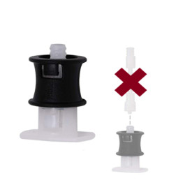 Addaptor for ERRECOM SEALING with application in vehicles (auto) with freon R134a ERRECOM