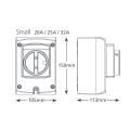 ΔΙΑΚΟΠΤΗΣ On-Off, 32Α, 230v, 3πολικός, 11Kw, στεγανότητος IP66, Xtra ASPEN