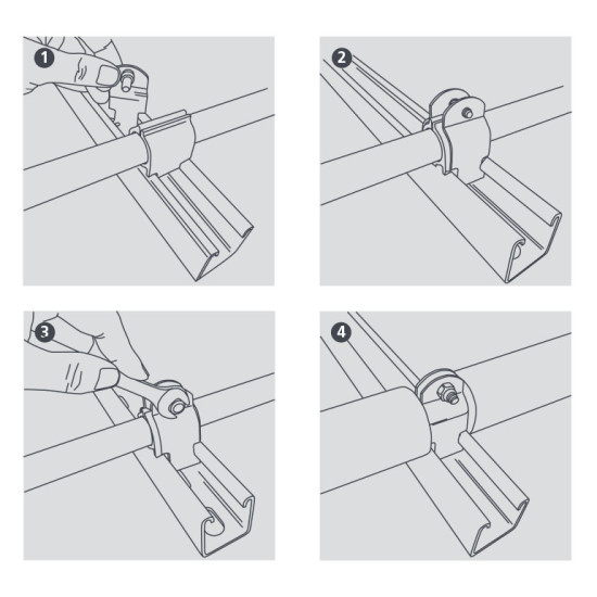 ΣΥΣΤΗΜΑ ΣΤΕΡΕΩΣΗΣ ΣΩΛΗΝΑ INSULCLAMP 1/2" BBJ