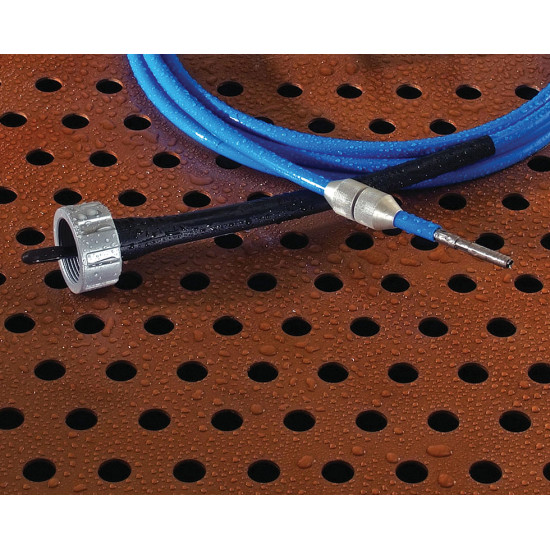 Flexible Shaft, Wet Tube Cleaning, Nylon Casing for Tube I.D. 9/16"-1" • GTC-703Q-35 Flexible Shaft, Wet Tube Cleaning, Nylon Casing for Tube I.D. 9/16"-1" • GTC-703Q-35