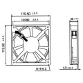 QUALITIVE FAN, HIGH SPEED, 220V, 12x12cm, SLEEVE BEARING, ACRTOOLS QUALITIVE FAN, HIGH SPEED, 220V, 12x12cm, SLEEVE BEARING, ACRTOOLS