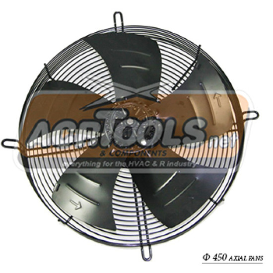 Axial Fan Φ450, external rotor, blowing, 1380rpm, 220V