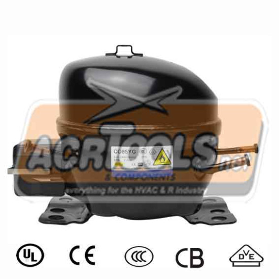 Domestic Compressor QD85YG, 1/6ΗΡ, R600a, LOW, ACRTOOLS