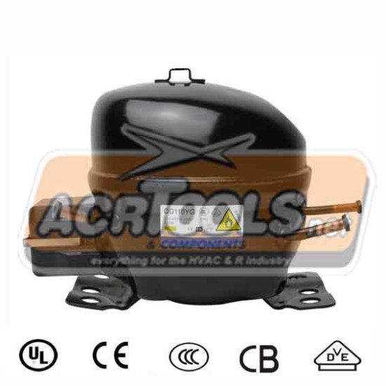 Domestic Compressor ΣYMΠ/ΤΗΣ QD110YG, 1/5ΗΡ, R600a, LOW, ACRTOOLS