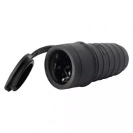 SOCKET RUBBER , GUM FORK for flexible cord IP44 - 16 amps , ACRTOOLS