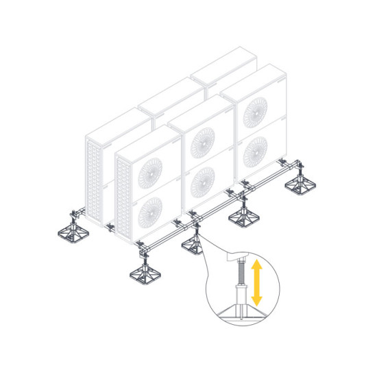 Support  system 4 units, 2m, "Standard"