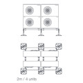 Support  system 4 units, 2m, "Standard"