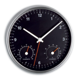 Wall clock with thermometer and hygrometer "TFA"