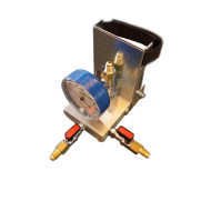 SEVICE VALVE WITH PLATFORM FOR R600/R290 CARTIDGES WITH GAUGE, ACRTOOLS
