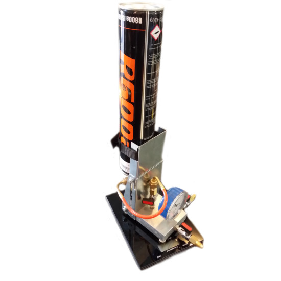 SEVICE VALVE WITH PLATFORM FOR R600/R290 CARTIDGES WITH GAUGE, ACRTOOLS SEVICE VALVE WITH PLATFORM FOR R600/R290 CARTIDGES WITH GAUGE, ACRTOOLS