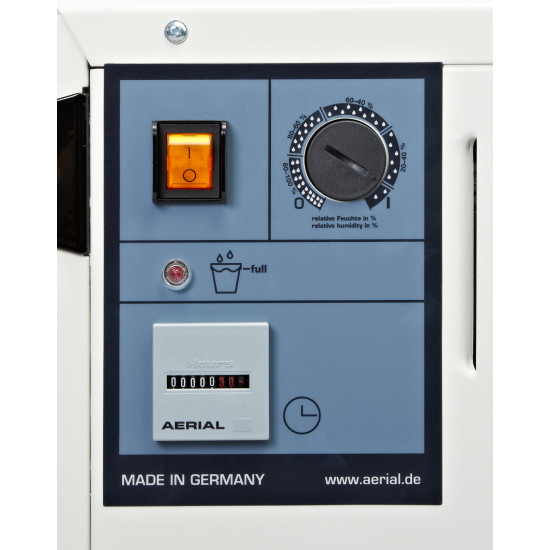 CONDENSATION DEHUMIDIFIER AD 650 ,43.7 ltd, 940w, 220v with hydrostats / Trolley, AERIAL CONDENSATION DEHUMIDIFIER AD 650 ,43.7 ltd, 940w, 220v with hydrostats / Trolley, AERIAL