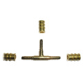 TEE CRIMPING BRASS (3 MALE port) 3/8" 5mm, "ACRTOOLS"