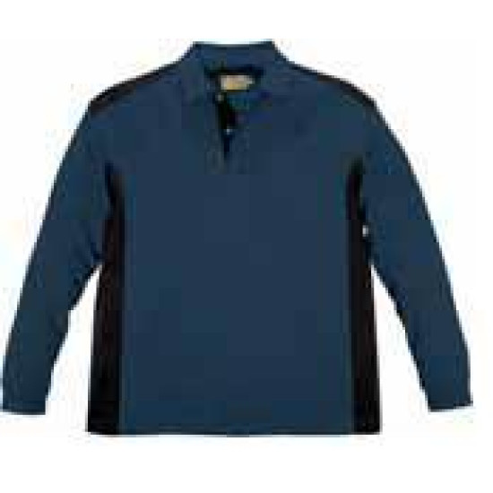 LONG SLEEVED POLO MNV-430 BLUE LARGE  "ACRTOOLS"