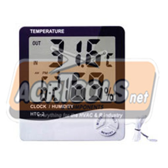 Digital thermometer & hydrometer with dual sensor, calendar and ALARM -50°C ~ +70°C & 10%RH ~ 90%RH, ACRTOOLS... Digital thermometer & hydrometer with dual sensor, calendar and ALARM -50°C ~ +70°C & 10%RH ~ 90%RH, ACRTOOLS...
