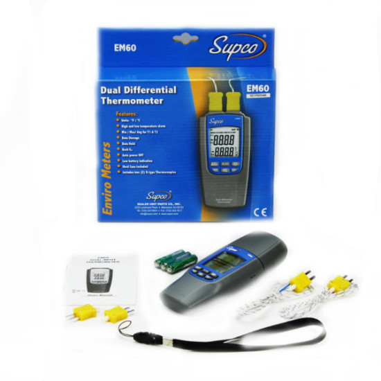 EM60--DUAL DIFFERENTIAL THERMOMETER,SUPCO EM60--DUAL DIFFERENTIAL THERMOMETER,SUPCO